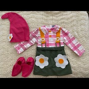 Girls Garden Flower Gnome Costume